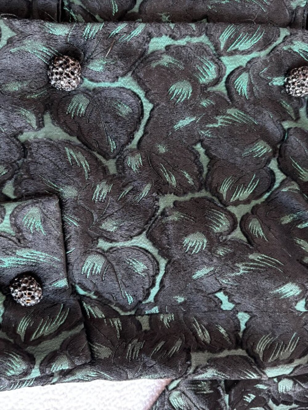 1950s 1960s Brocade Cocktail Set Shell & Jacket - Picture 13 of 16